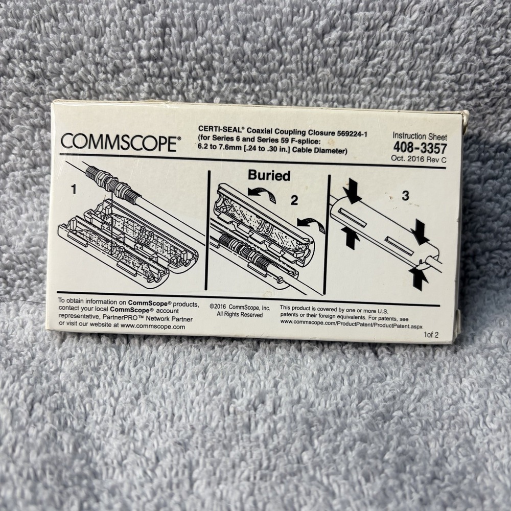 COMMSCOPE CERTI-SEAL Coaxial Coupling Closure 408-3373